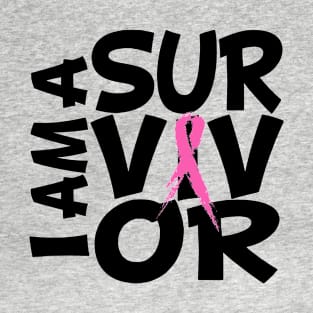 I am a Survivor with Pink Ribbon T-Shirt